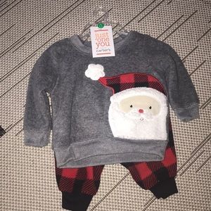 Carters Newborn Santa 2 piece outfit Newborn